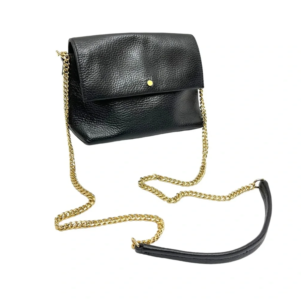 SOLD 🔴 Banana Republic leather shoulder bag Crossbody bag with gold chain - Picture 13 of 15
